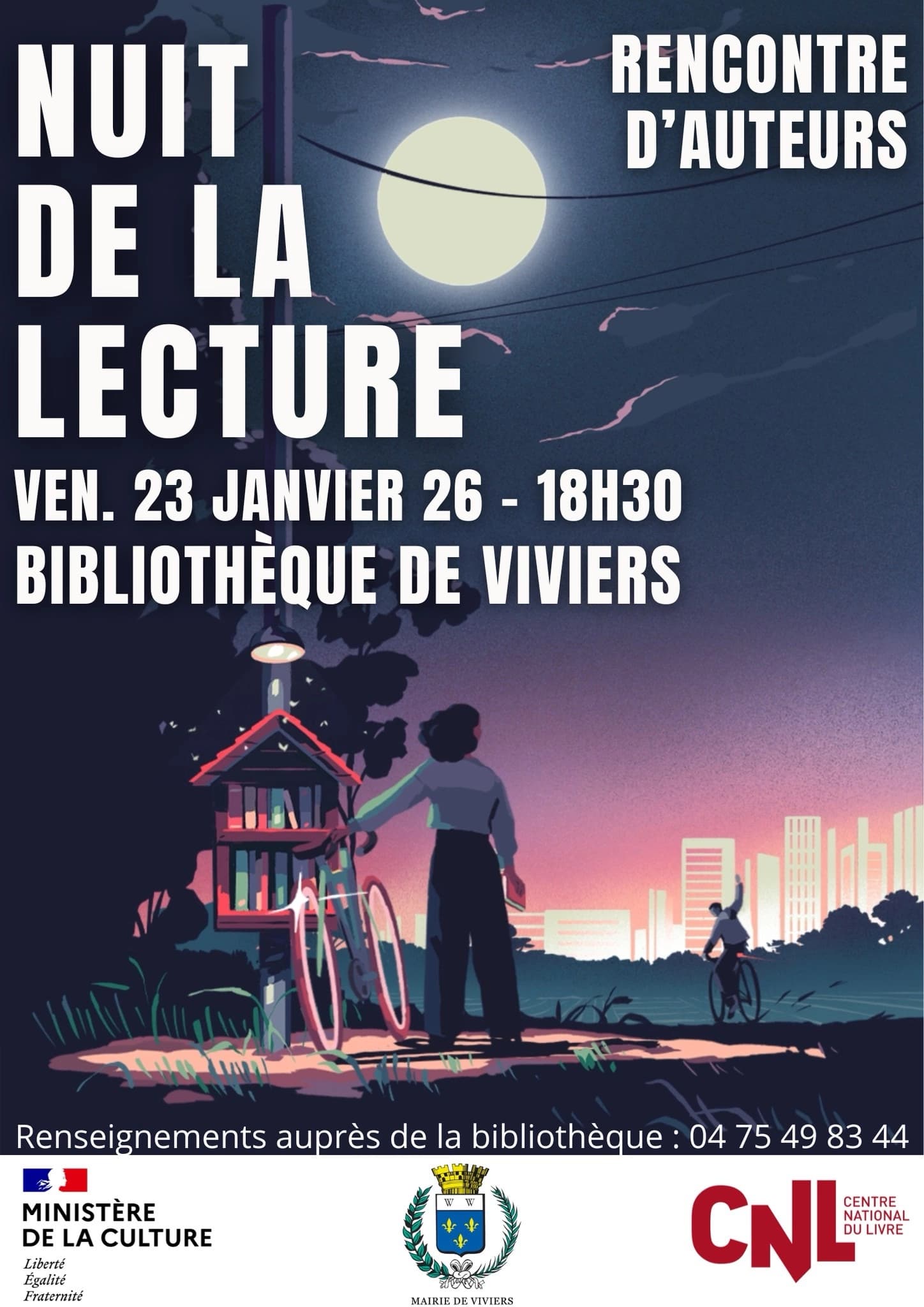 NUIT DE LA LECTURE/BIBLIOTHÈQUE DE VIVIERS