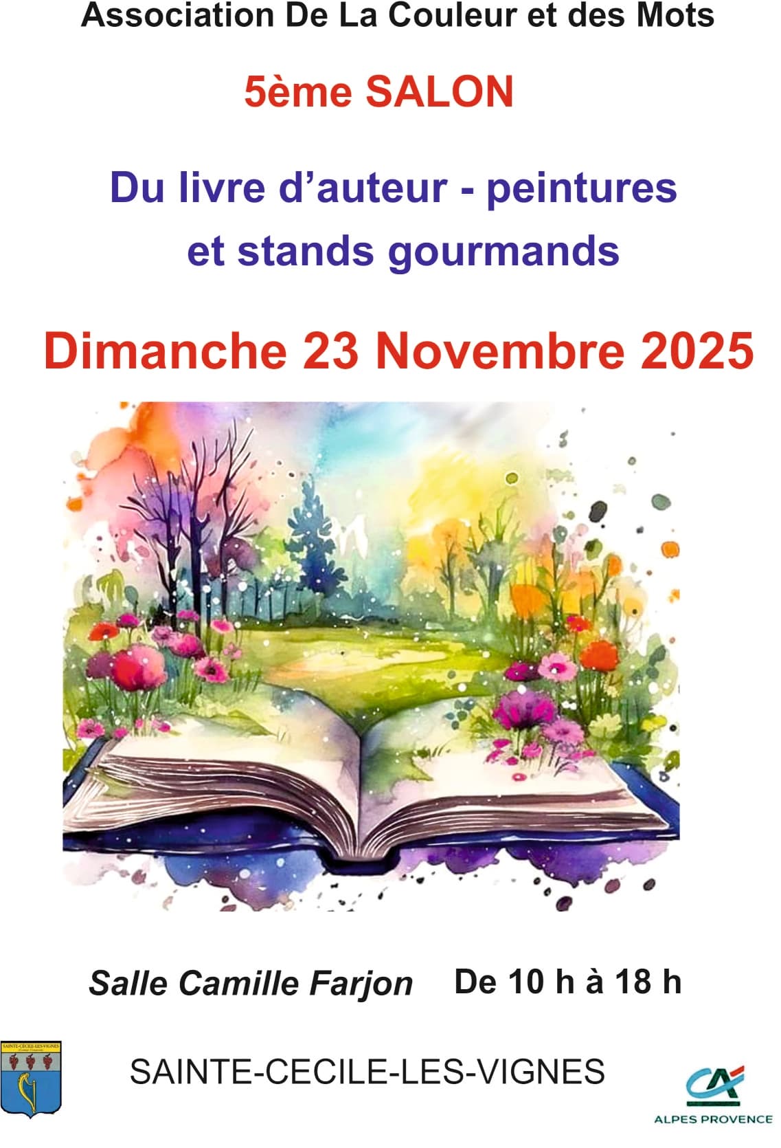 SALON DU LIVRE D'AUTEUR - PEINTURES et STANDS GOURMANDS